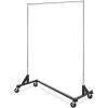 Whitmor Commercial Garment Z-Rack – Silver / Black(Metal)