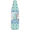 Whitmor Deluxe Ironing Board Cover and Pad (Ironing board not included) – Medallion Grey(Concord Turquoise)