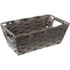 Whitmor Gray Wash Split Rattique Small Shelf Tote