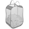 Whitmor Pop and Fold Bag, Paloma Gray Laundry Hamper(Gray)