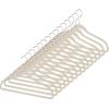 Whitmor Set of 20 Black Spacemaker Plastic Suit Hangers(Beige)