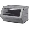 Whitmor Stackable Window Box, Crosshatch Gray(Crosshatch Gray)