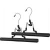 Whitmor Sure-Grip Hanger Collection Slack Hangers, Set of 2 White(Black)