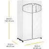 Whitmor white, Clothes Closet fabric cover, 36″