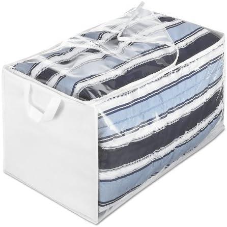 imageWhitmor Zippered Jumbo Storage Bag 29quotL x 175quotW x 155quotH White Clear1 EA Pack of 6