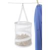 Whitmor Pop and Fold Clothespin Bag White