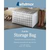 Whitmor Zippered Jumbo Storage Bag, 29″L x 17.5″W x 15.5″H, White / Clear(1 EA)
