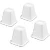Whitmor Bed Risers White Set of 4(White)