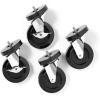 Whitmor Wheels for Whitmor Supreme Shelving Units – Heavy Duty Supports Up To 500 Pounds (Set of 4)