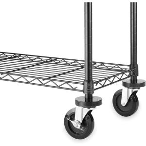 Whitmor Wheels for Whitmor Supreme Shelving Units – Heavy Duty Supports Up To 500 Pounds (Set of 4)