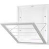 Whitmor MDF, Wood, Steel Wall Mounted Drying Rack for Storage, White(White)