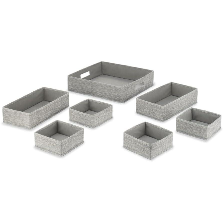 imageWhitmor Set of 4White Drawer OrganizerGray
