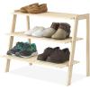 Whitmor 3-Tier Wood Shoe Shelves