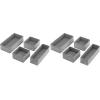 Whitmor Set of 4-White Drawer Organizer(Crosshatch Gray)