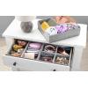 Whitmor Set of 4-White Drawer Organizer(Gray)