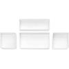 Whitmor Set of 4-White Drawer Organizer(White)