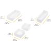 Whitmor Set of 4-White Drawer Organizer(White)