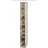 Whitmor 10 Section Hanging Shoe Shelves 11.5×5.5×48.0(Off-White)