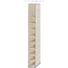 Whitmor 10 Section Hanging Shoe Shelves 11.5×5.5×48.0(Off-White)