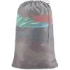 Whitmor Dura-Clean Laundry Hamper with Stripe