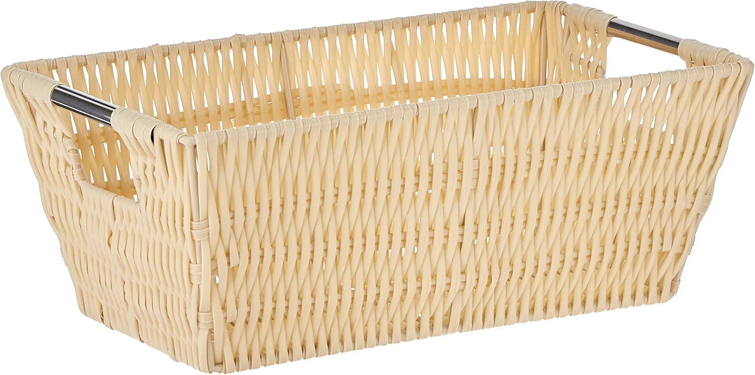 imageWhitmor Large Snack Baskets for Organizing 13x15x5 Inch Woven Baskets for Storage Shelves Home Pantry Baskets Organization and Storage RedLatte