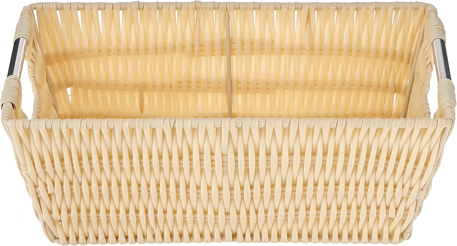 imageWhitmor Large Snack Baskets for Organizing 13x15x5 Inch Woven Baskets for Storage Shelves Home Pantry Baskets Organization and Storage RedLatte