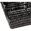 Whitmor Large Snack Baskets for Organizing, 13x15x5 Inch Woven Baskets for Storage Shelves Home, Pantry Baskets Organization and Storage, Red.(Black)