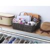 Whitmor Large Snack Baskets for Organizing, 13x15x5 Inch Woven Baskets for Storage Shelves Home, Pantry Baskets Organization and Storage, Red.(Espresso)
