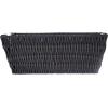 Whitmor Large Snack Baskets for Organizing, 13x15x5 Inch Woven Baskets for Storage Shelves Home, Pantry Baskets Organization and Storage, Red.(Gray)