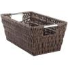 Whitmor Large Snack Baskets for Organizing, 13x15x5 Inch Woven Baskets for Storage Shelves Home, Pantry Baskets Organization and Storage, Red.(Java)