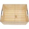Whitmor Large Snack Baskets for Organizing, 13x15x5 Inch Woven Baskets for Storage Shelves Home, Pantry Baskets Organization and Storage, Red.(Latte)