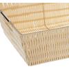 Whitmor Large Snack Baskets for Organizing, 13x15x5 Inch Woven Baskets for Storage Shelves Home, Pantry Baskets Organization and Storage, Red.(Latte)