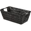 Whitmor Large Snack Baskets for Organizing, 13x15x5 Inch Woven Baskets for Storage Shelves Home, Pantry Baskets Organization and Storage, Red.(Black)
