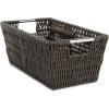 Whitmor Large Snack Baskets for Organizing, 13x15x5 Inch Woven Baskets for Storage Shelves Home, Pantry Baskets Organization and Storage, Red.(Espresso)