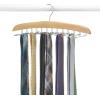 Whitmor Swivel Tie Hanger with Belt Loops Chrome / Black(Natural)