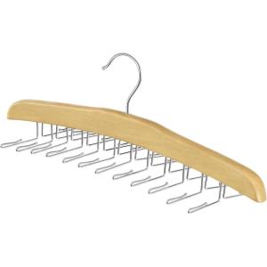 Whitmor Swivel Tie Hanger with Belt Loops Chrome / Black(Natural)