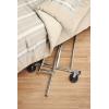 Whitmor Adjustable Rolling Garment Rack Collapsible Chrome