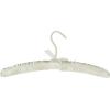 Whitmor Satin Padded Hangers Bone, Small, Set of 4(White)