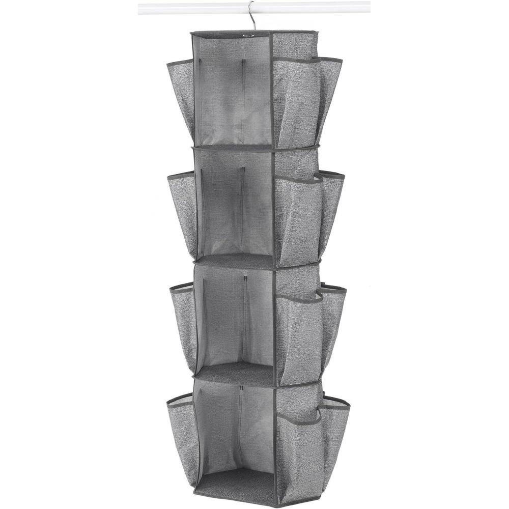 imageWhitmor Rotating Crosshatch Gray Closet Organizer 10 x 15 x 48 inchesGrey