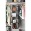 Whitmor Rotating Crosshatch Gray Closet Organizer 10 x 15 x 48 inches(Grey)