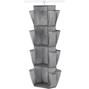 Whitmor Rotating Crosshatch Gray Closet Organizer 10 x 15 x 48 inches(Grey)