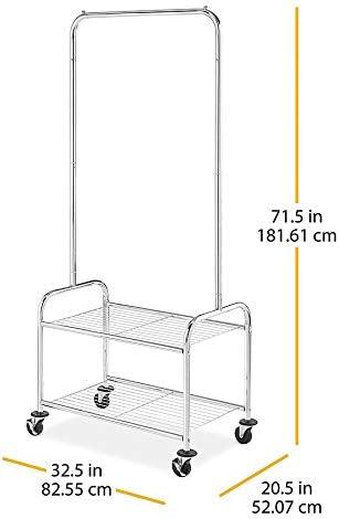 imageWhitmor Commercial Laundry Butler with Wire Shelf Chrome