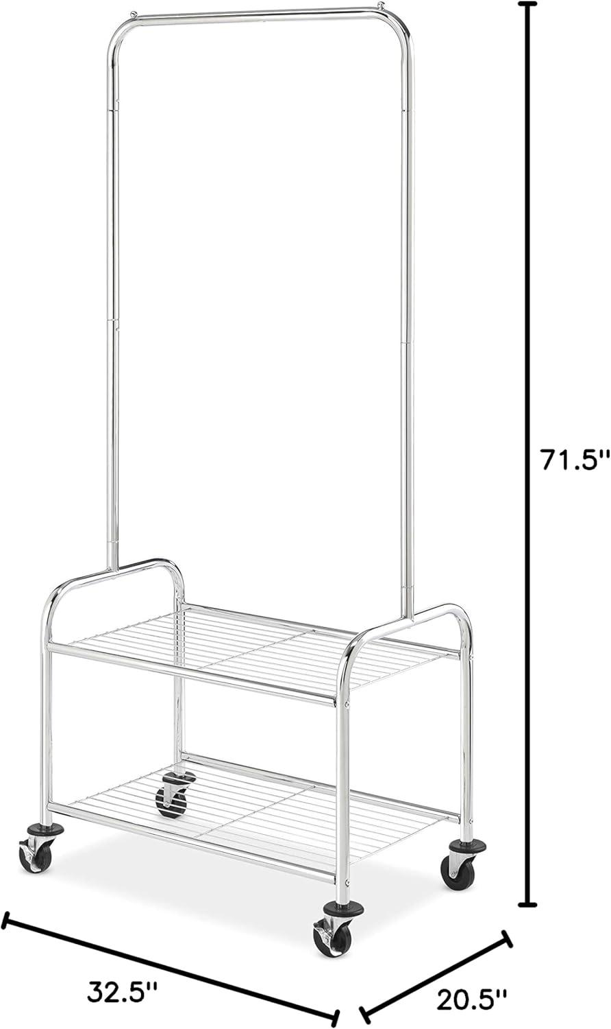 imageWhitmor Commercial Laundry Butler with Wire Shelf Chrome