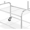 Whitmor Commercial Laundry Butler with Wire Shelf – Chrome