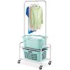 Whitmor Commercial Laundry Butler with Wire Shelf – Chrome