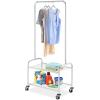 Whitmor Commercial Laundry Butler with Wire Shelf – Chrome