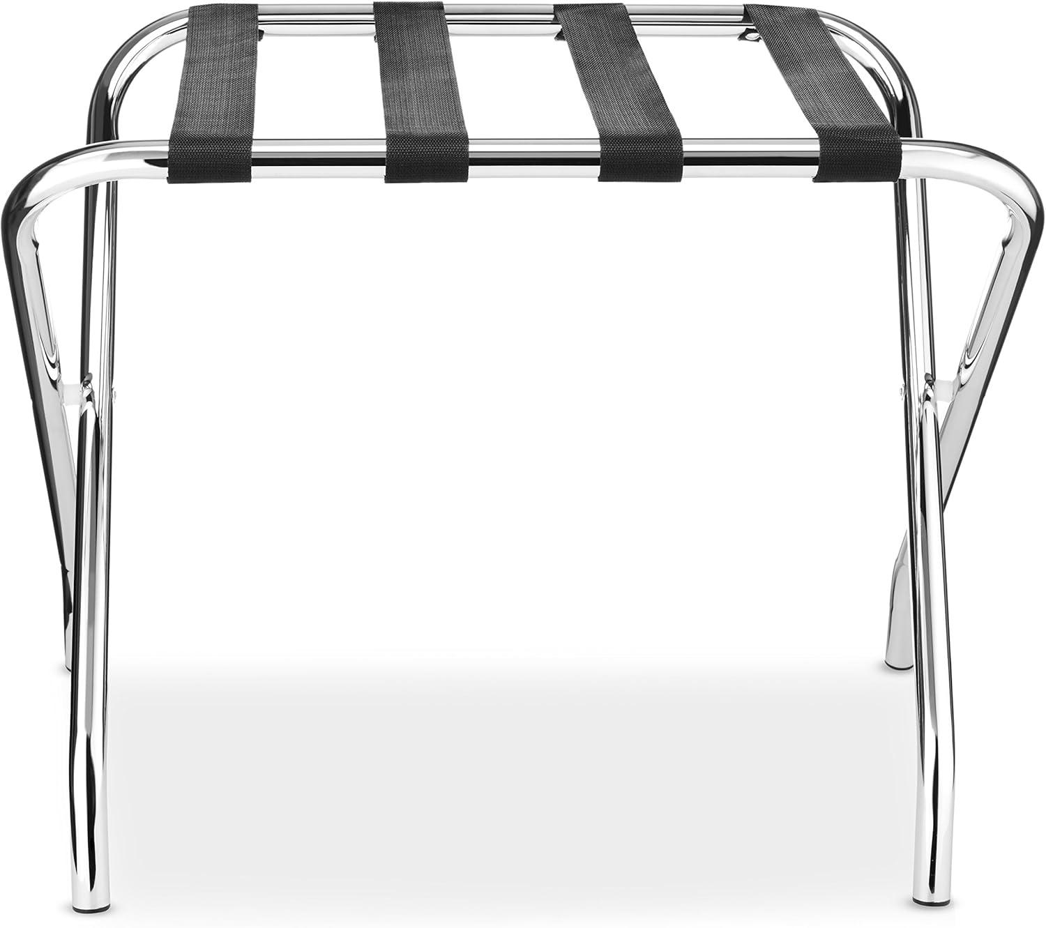 imageWhitmor Chrome Luggage Rack Foldable Commercial QualityChrome