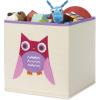 Whitmor Frog Collapsible Cube(KIDS CANVAS COLLAPSIBLE CUBE-PINK OWL)
