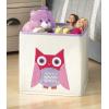 Whitmor Frog Collapsible Cube(KIDS CANVAS COLLAPSIBLE CUBE-PINK OWL)
