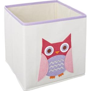 Whitmor Frog Collapsible Cube(KIDS CANVAS COLLAPSIBLE CUBE-PINK OWL)